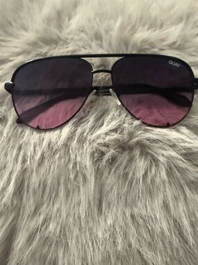 Quay Australia Black Frame Sunglasses